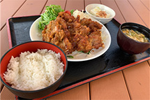 男の唐揚げ定食